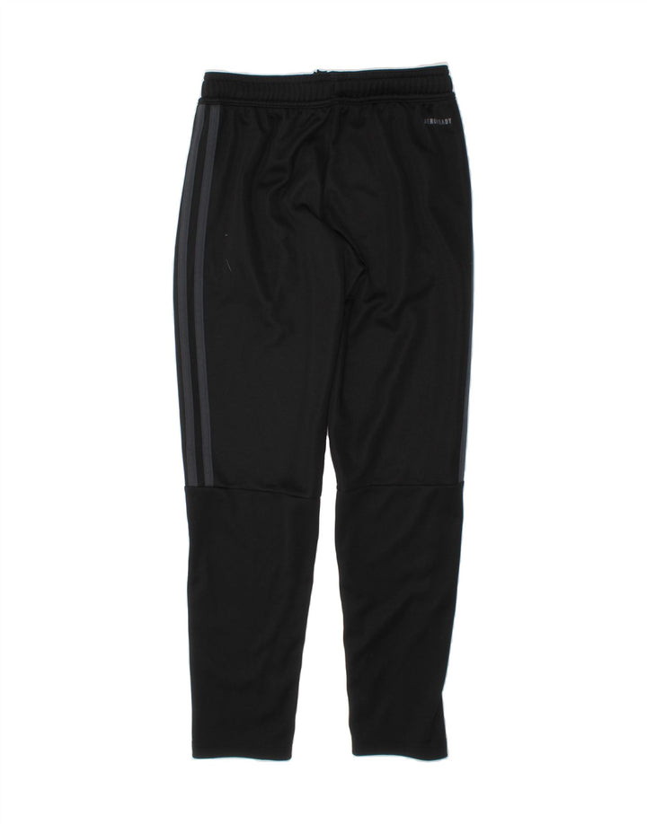 ADIDAS Boys Aeroready Tracksuit Trousers 9-10 Years  Black Polyester Vintage Adidas and Second-Hand Adidas from Messina Hembry 
