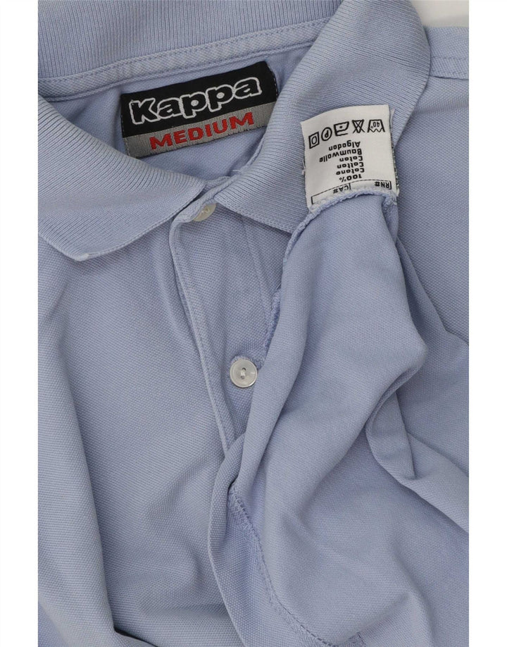 Kappa Mens Polo Shirt Medium Blue Cotton