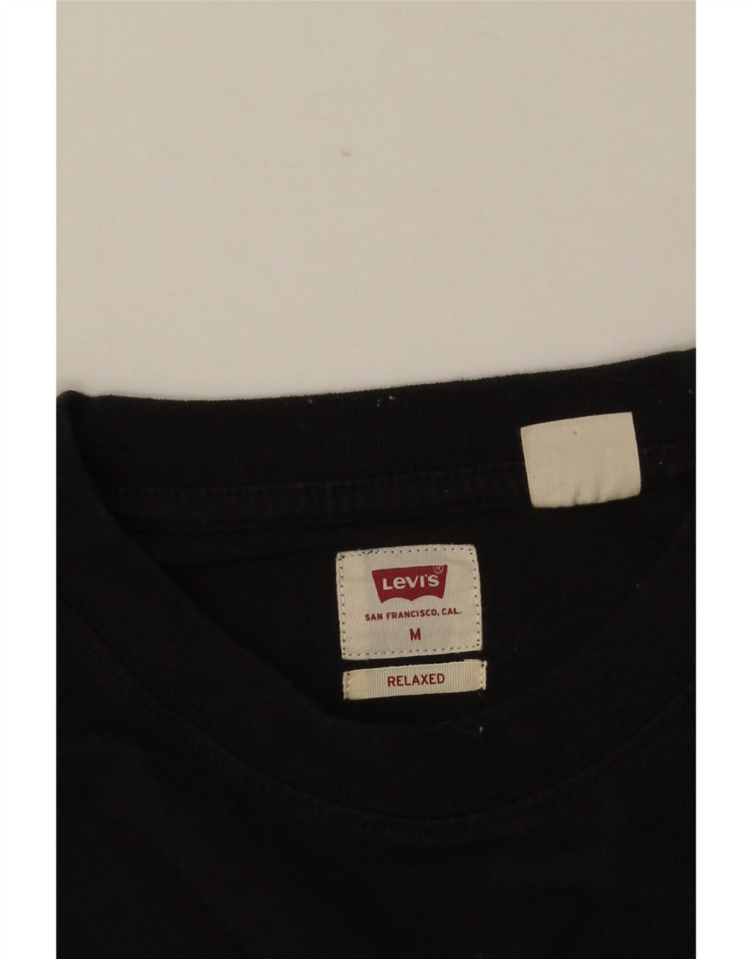 LEVI'S Mens Relaxed T-Shirt Top Medium Black