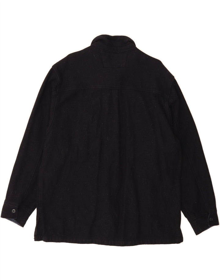 NAUTICA Mens Bomber Jacket UK 40 Large Navy Blue Wool Vintage Nautica and Second-Hand Nautica from Messina Hembry 