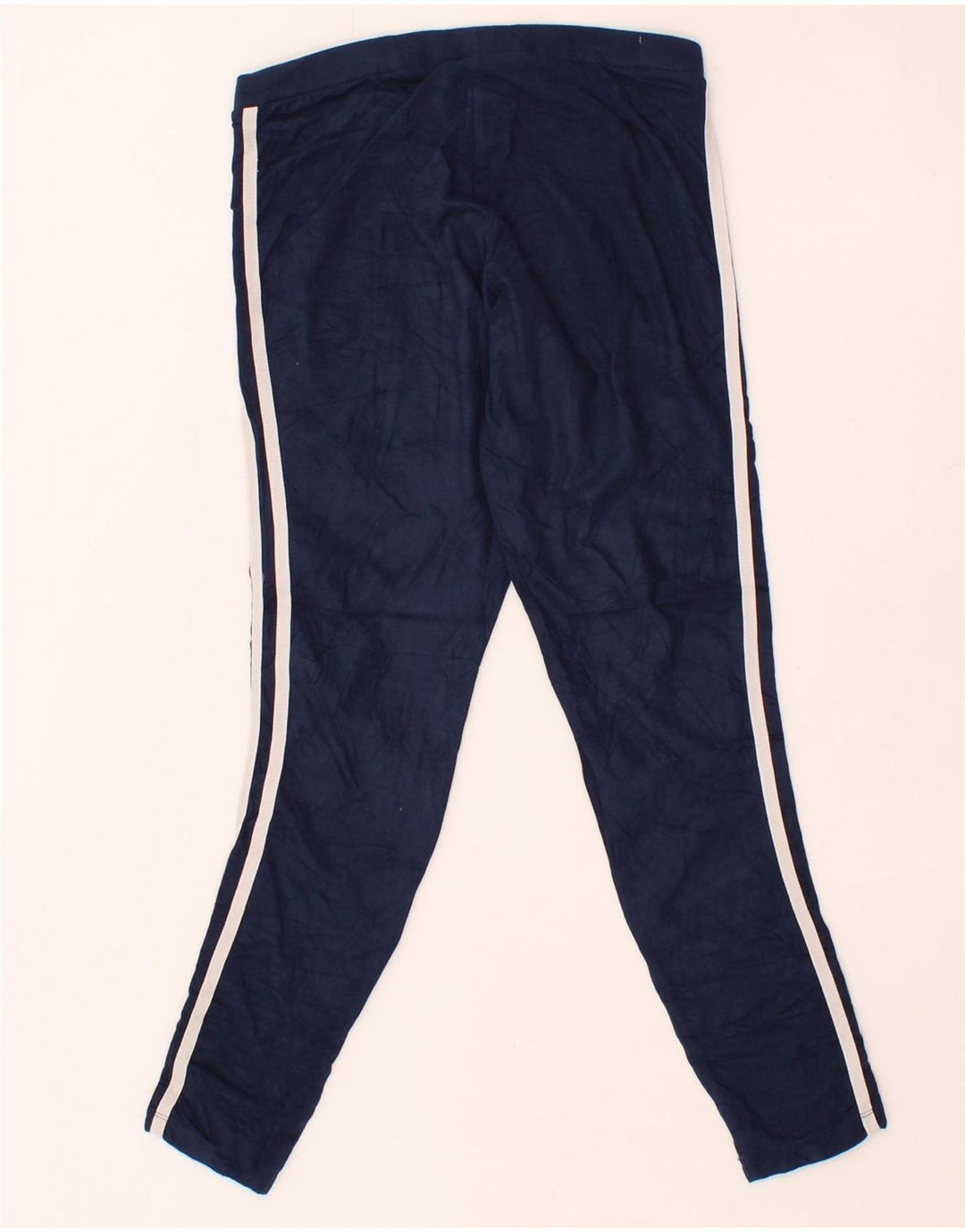 ADIDAS Womens Leggings UK 10 Small  Navy Blue Cotton Vintage Adidas and Second-Hand Adidas from Messina Hembry 