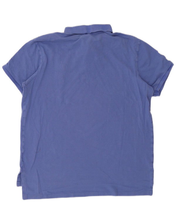 Polo Ralph Lauren Camisa de ajuste personalizado con gráfico para hombre XL Algodón azul