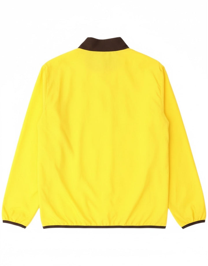 Puma Mens Tracksuit Top Jacket Medium Yellow Colourblock Polyester