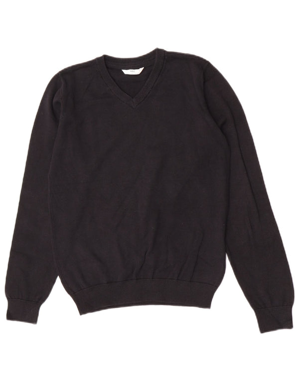 Marks & Spencer Boys V-hals sweater 11-12 år Sort bomuld