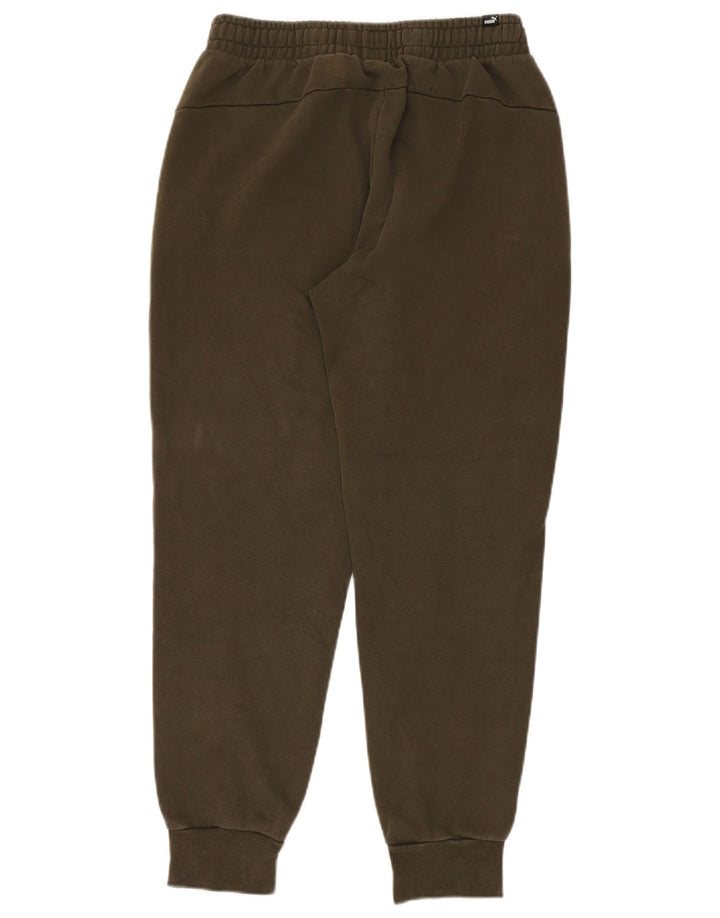Puma Mens Tracksuit Trousers Joggers Medium Khaki Cotton