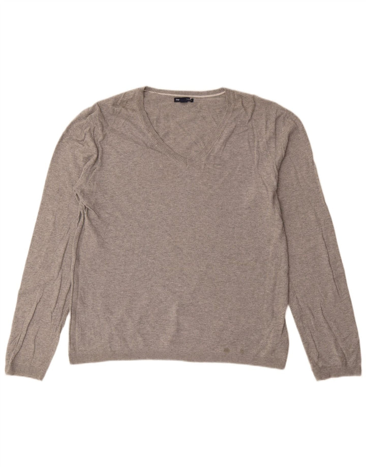 Gap Herre V-hals sweater Stor Grå Bomuld