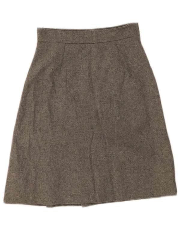 Vintage Womens A-Line Skirt W24 XS Grey