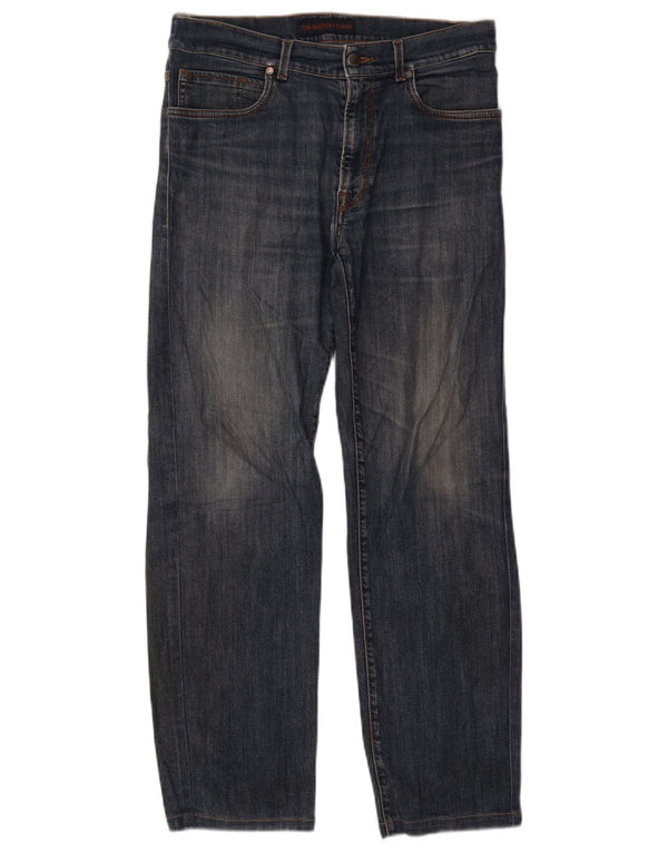 Мужские прямые джинсы Trussardi W32 L28 синие
