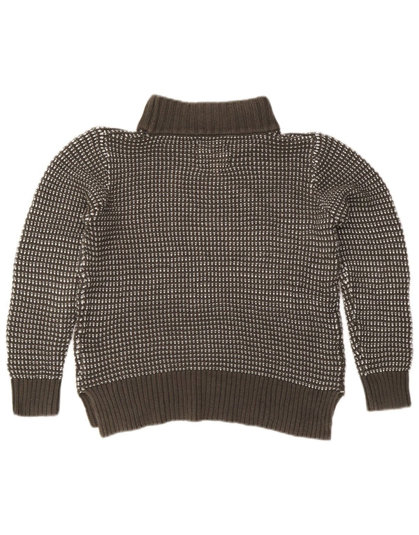 Saltrock Dame Turtle Neck Jumper Sweater UK 16 Stor grå plettet bomuld