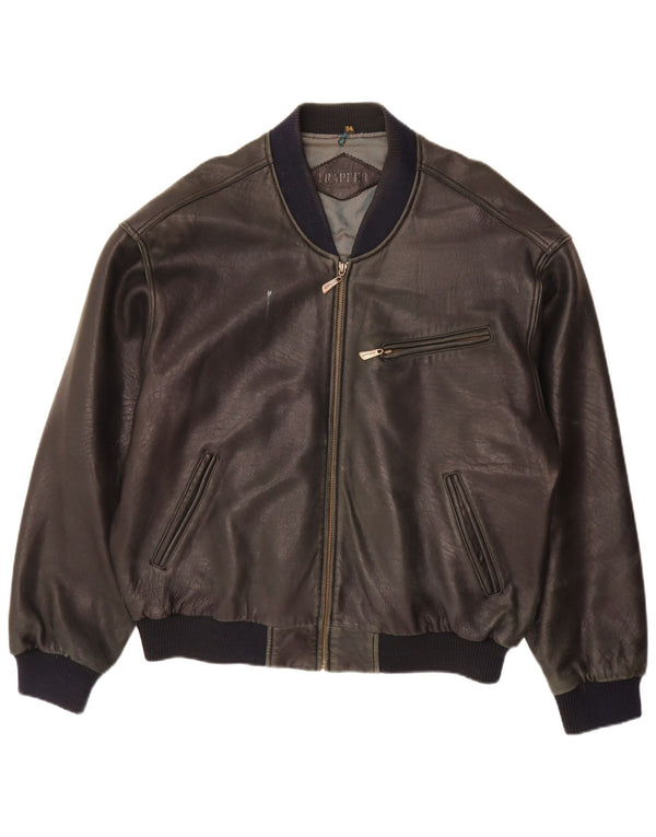 Мужская кожаная куртка Trapper IT 54 2XL Черная