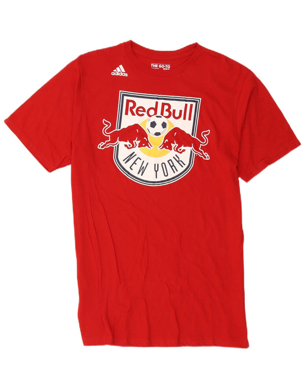 Adidas Uomo Red Bull Graphic T-shirt Top Large in cotone