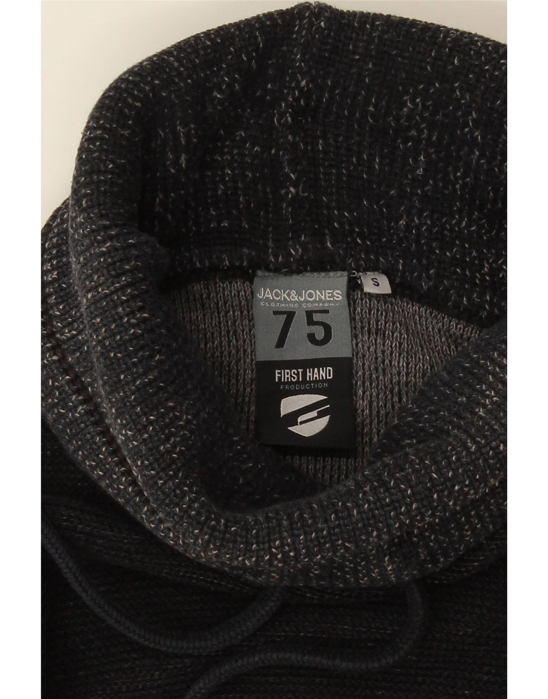 JACK & JONES Maglione maglione a collo alto da uomo piccolo grigio