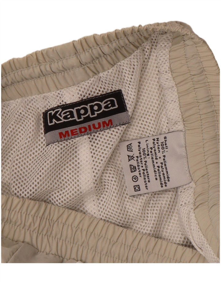 Kappa Mens Tracksuit Trousers Medium  Beige Colourblock Polyamide
