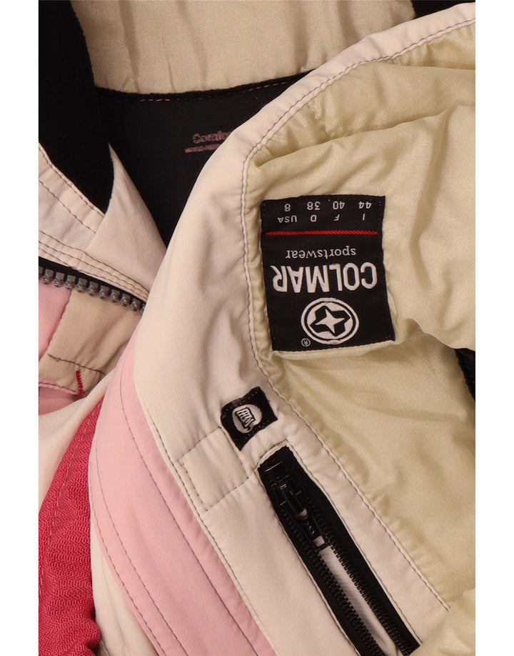Colmar Womens Loose Fit Skijacke IT 44 Mittelrosa Farbblock