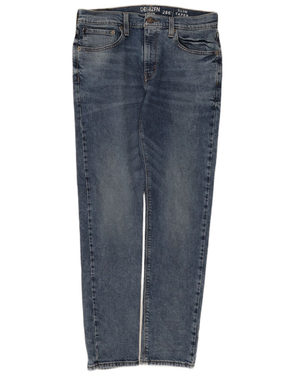 Мужские зауженные зауженные джинсы Levi's Denizen W32 L32 синие, хлопок
