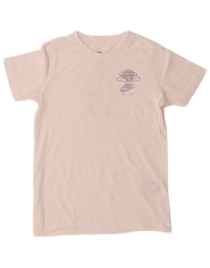 Nike Boys Graphic T-Shirt Top 10-11 Years Medium White Cotton