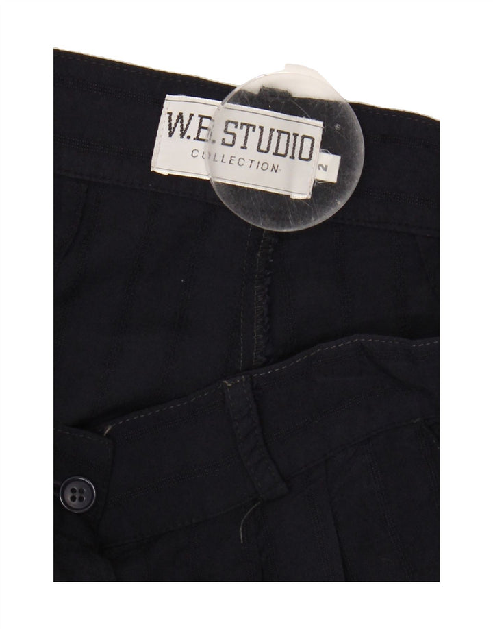 STUDIO Womens Pegged Chino Shorts US 2 XS W25 Navy Blue Viscose Vintage Studio and Second-Hand Studio from Messina Hembry 