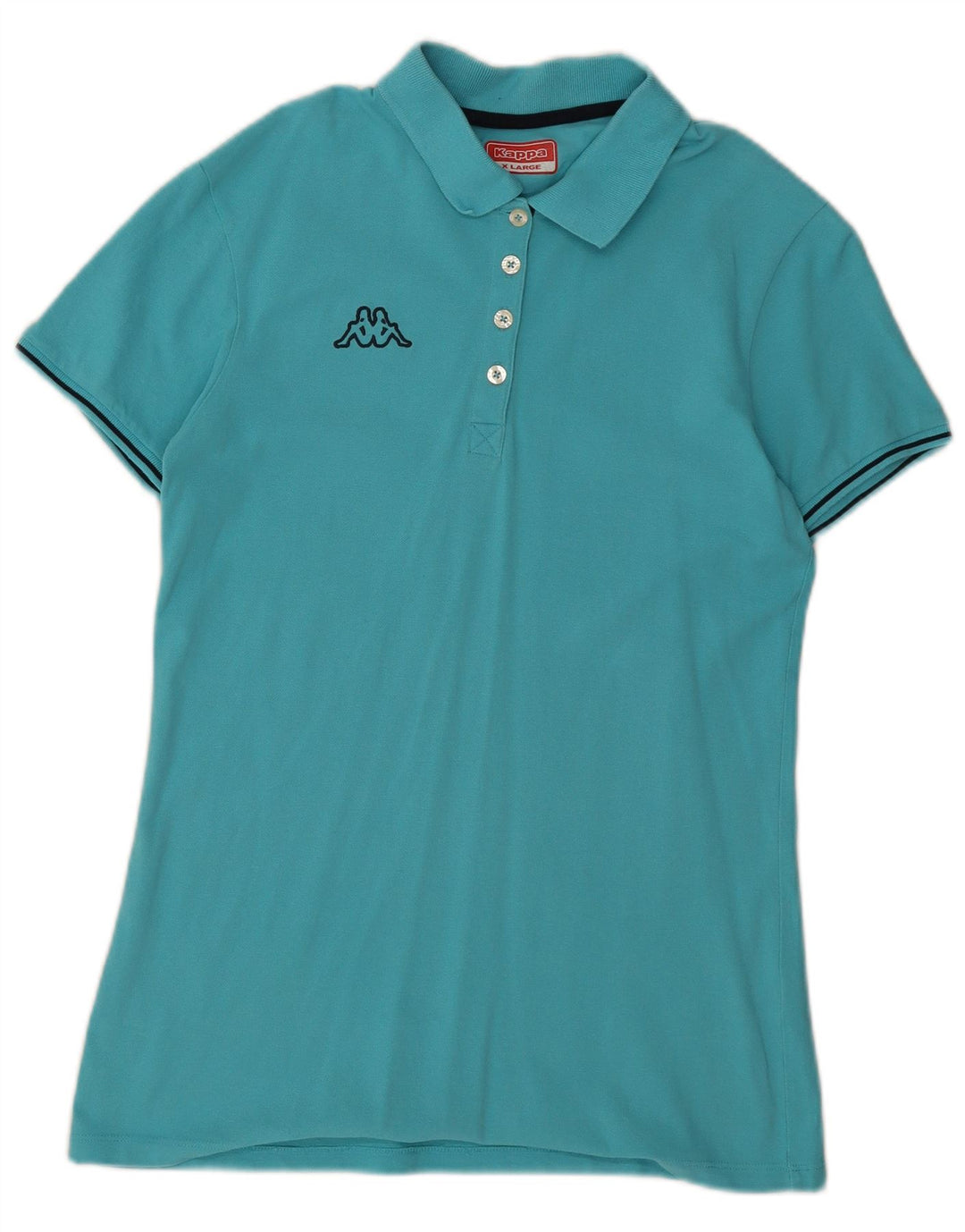 KAPPA Womens Polo Shirt UK 18 XL Blue