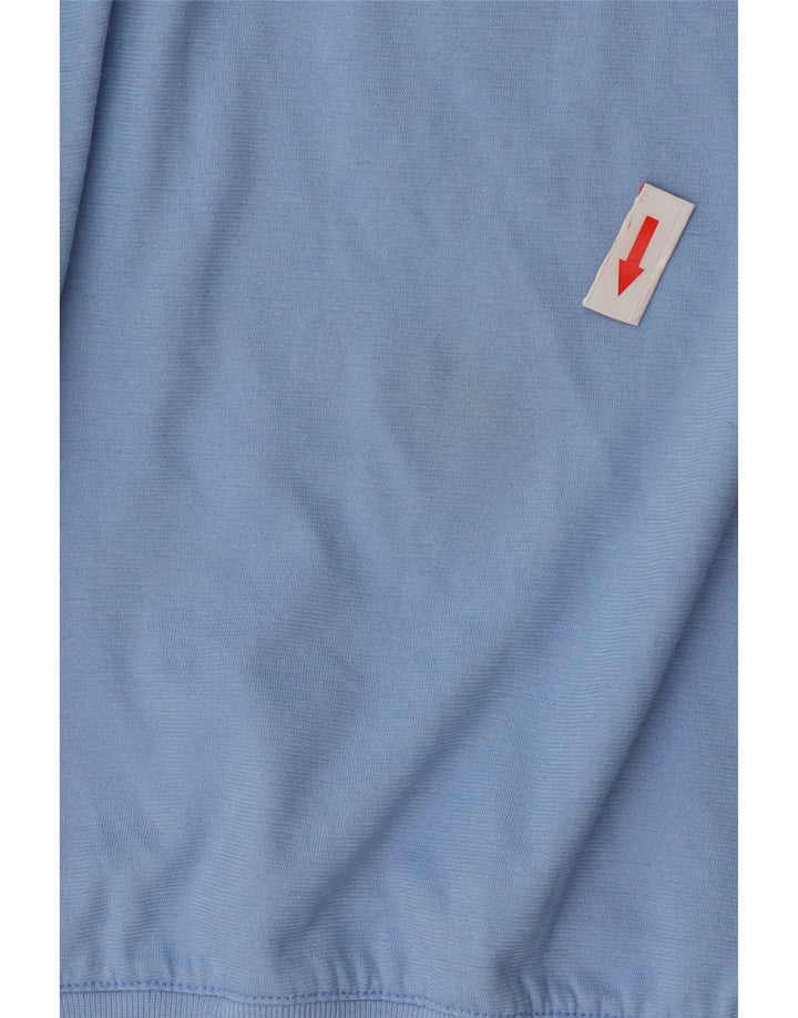 Vintage Mens Polo Shirt XL Blue Colourblock