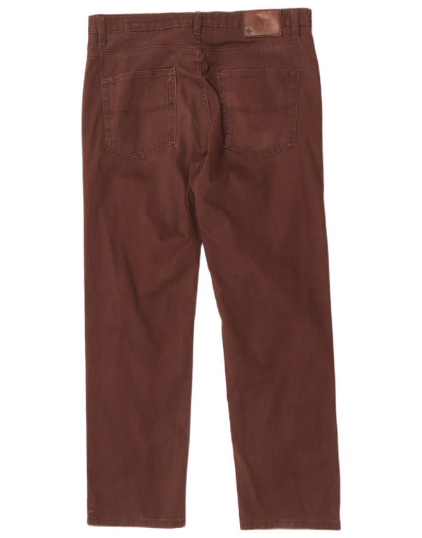 Pantaloni casual affusolati Marks & Spencer da uomo Blue Harbour W34 L29 Marrone