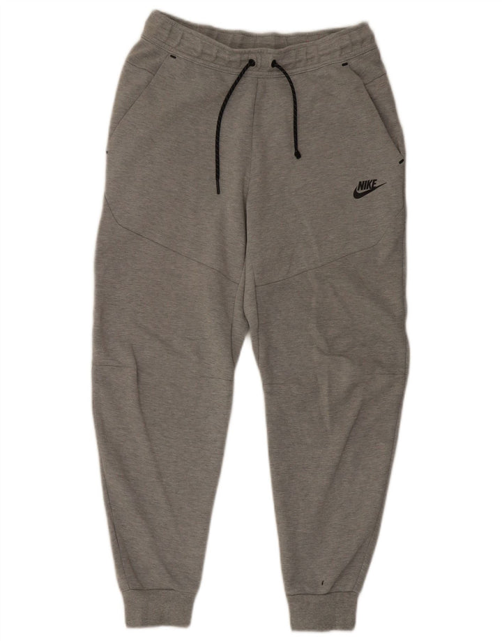 Nike Mens Tracksuit Trousers Joggers Small Grey Cotton