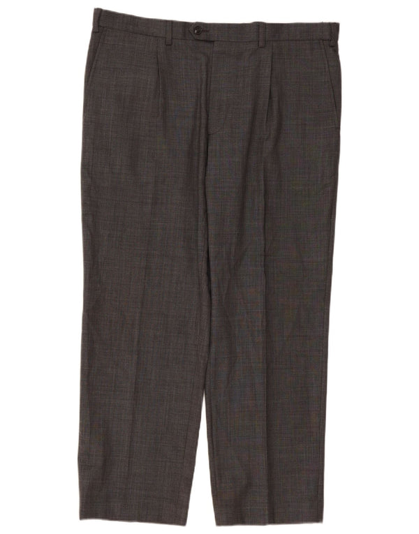 Marks & Spencer Pantalon de costume droit Performance pour homme W38 L29 Gris