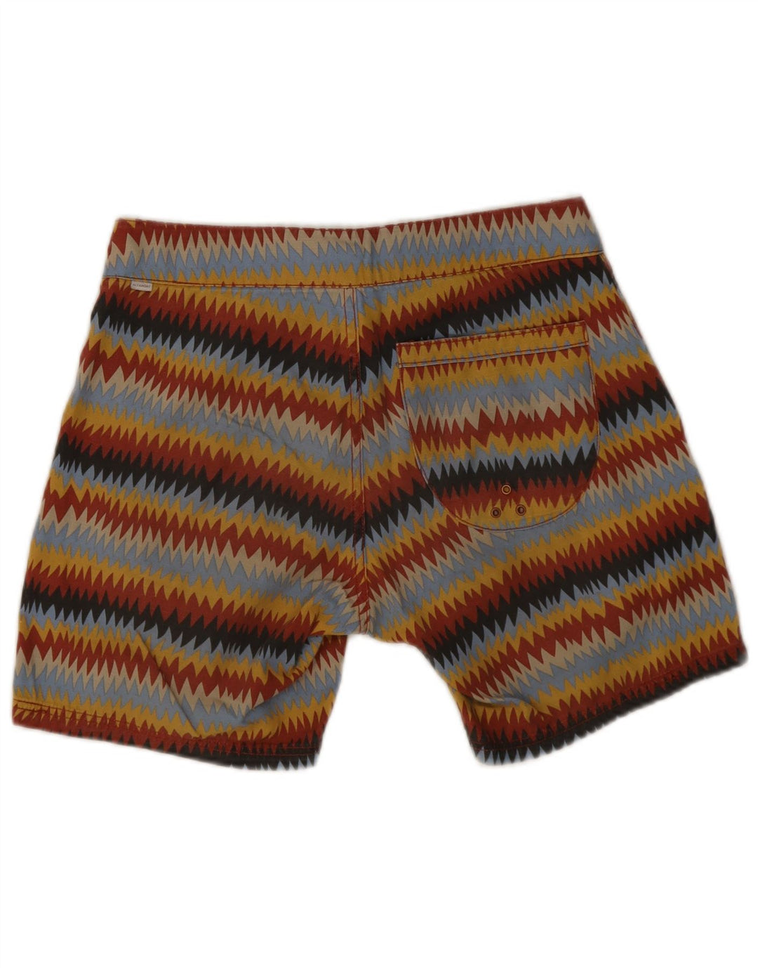 Vintage Mens Swimming Shorts Medium Multicoloured Striped