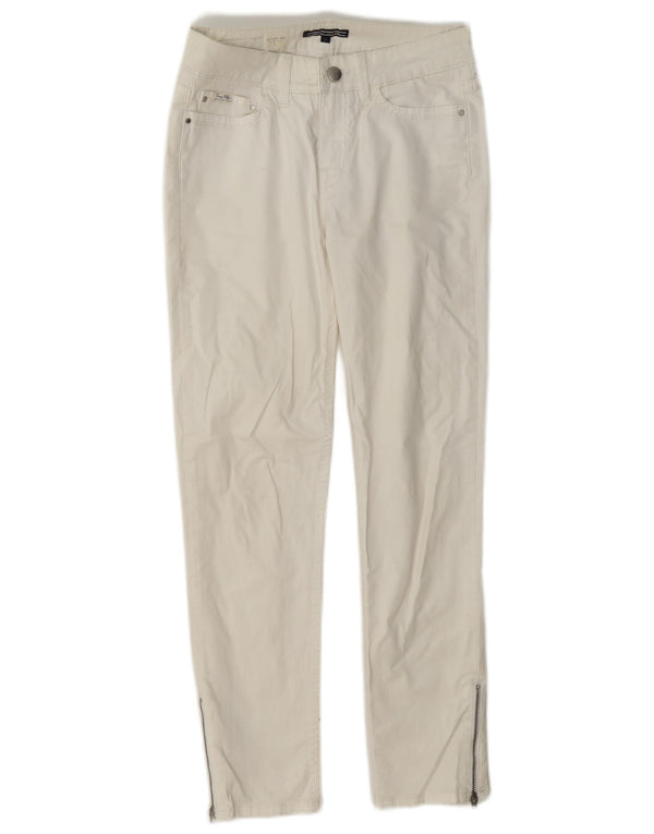 Tommy Hilfiger Womens Milan RW Slim Casual Trousers US 2 XS W24 L26 White