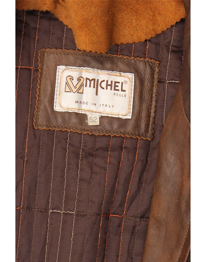 Michel Mens Bőrkabát IT 52 XL Barna