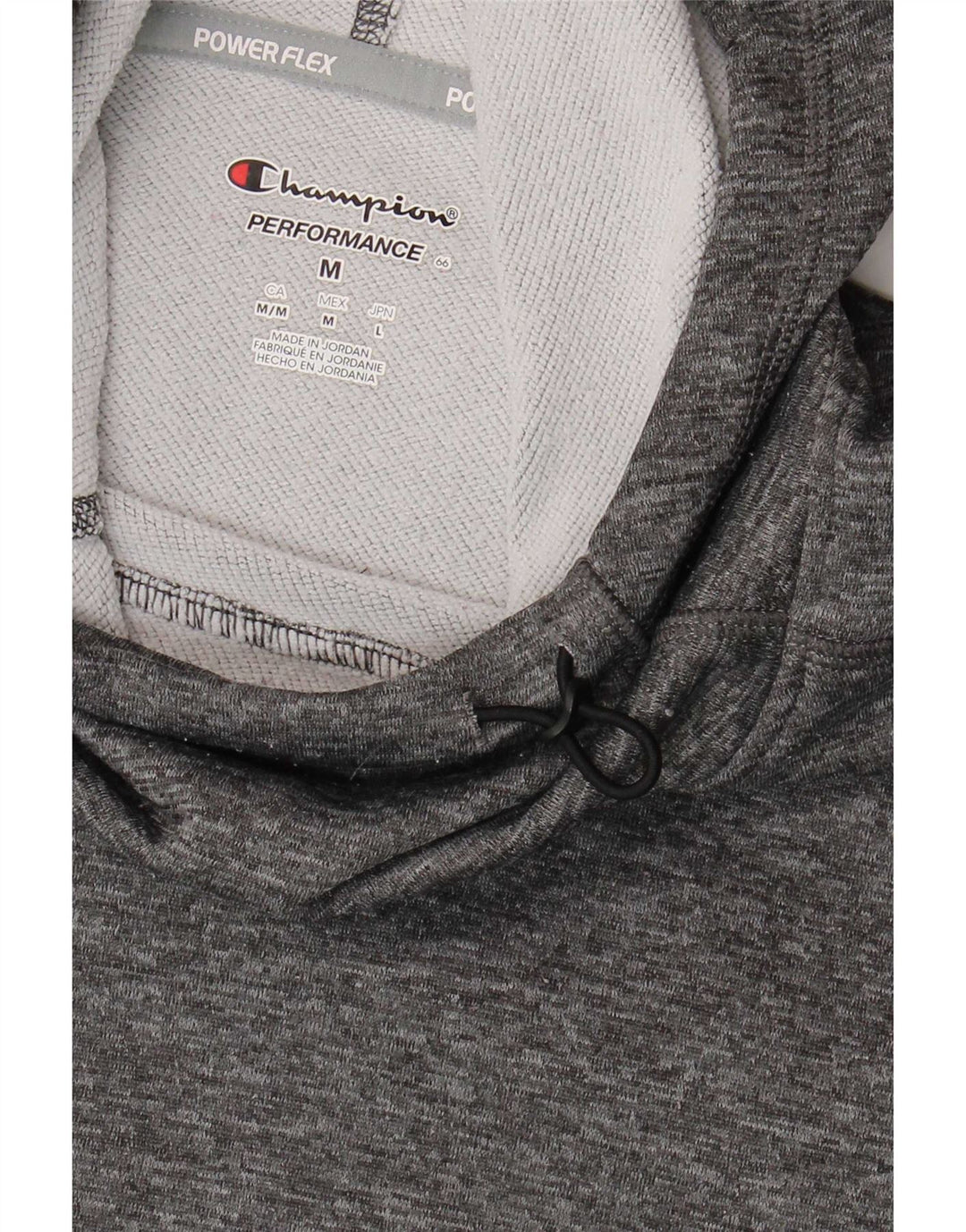 Champion Womens Hoodie Jumper UK 12 Medium Grey