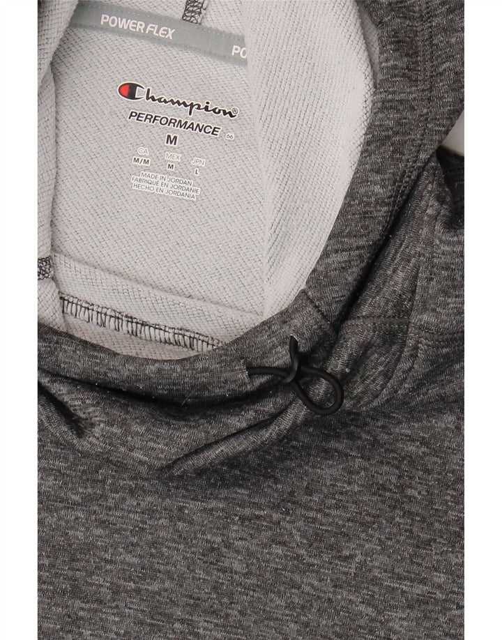 Champion Womens Hoodie Jumper UK 12 Medium Grey