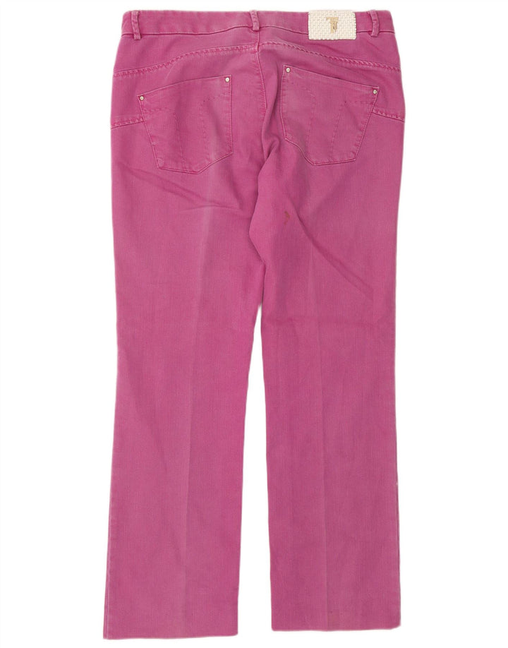 Trussardi Womens Straight Jeans W30 L30 Pink Cotton