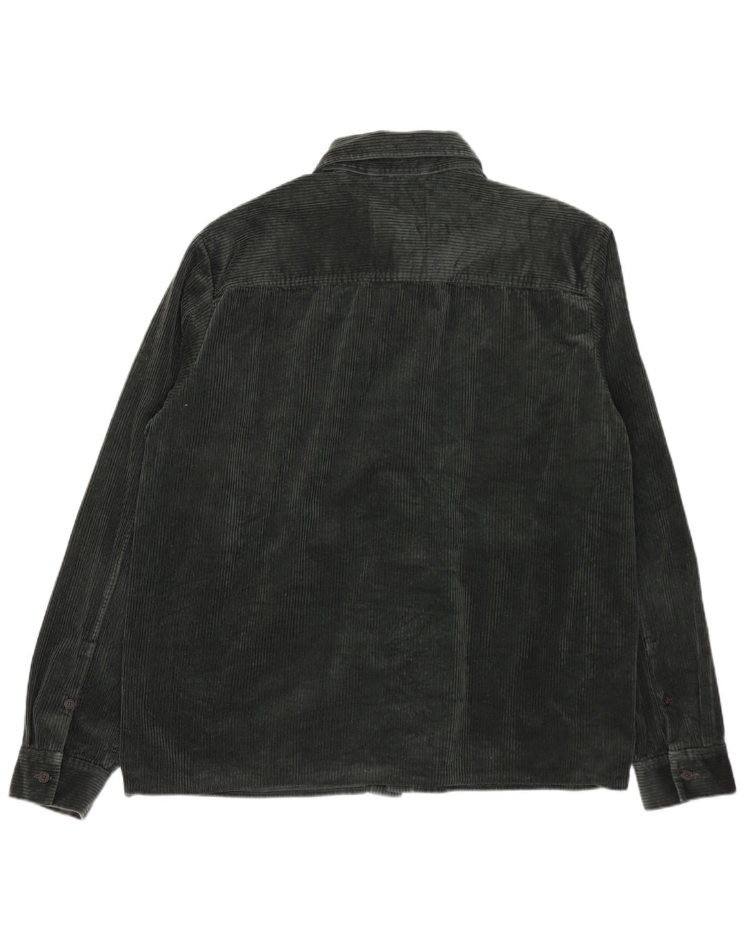 COS Mens Corduroy Shirt Medium Green Cotton