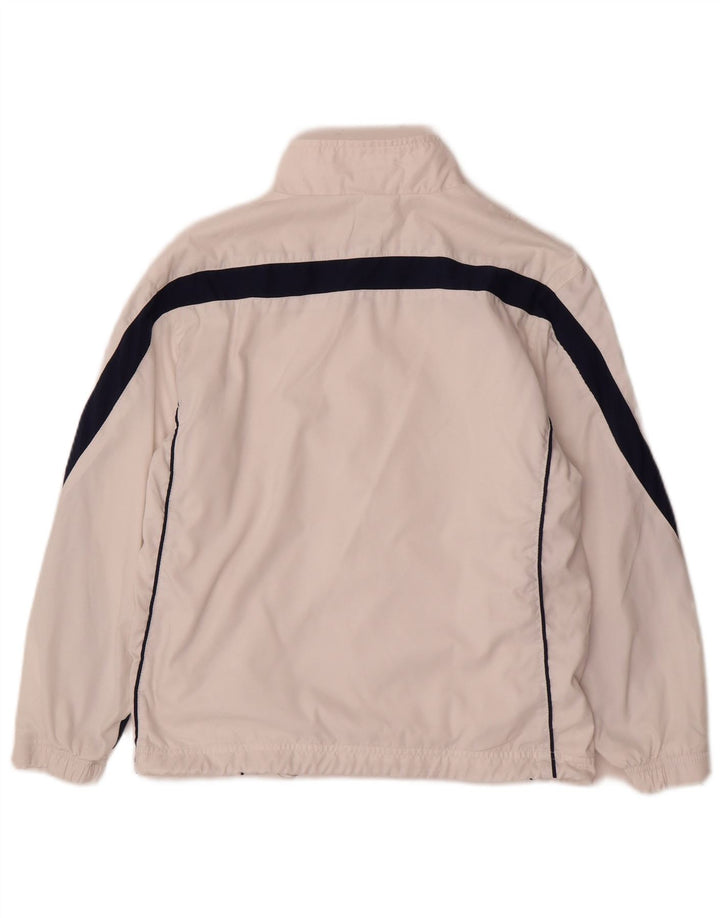 Nike Boys Tracksuit Top Jacket 10-11 Years Medium White Colourblock Nylon