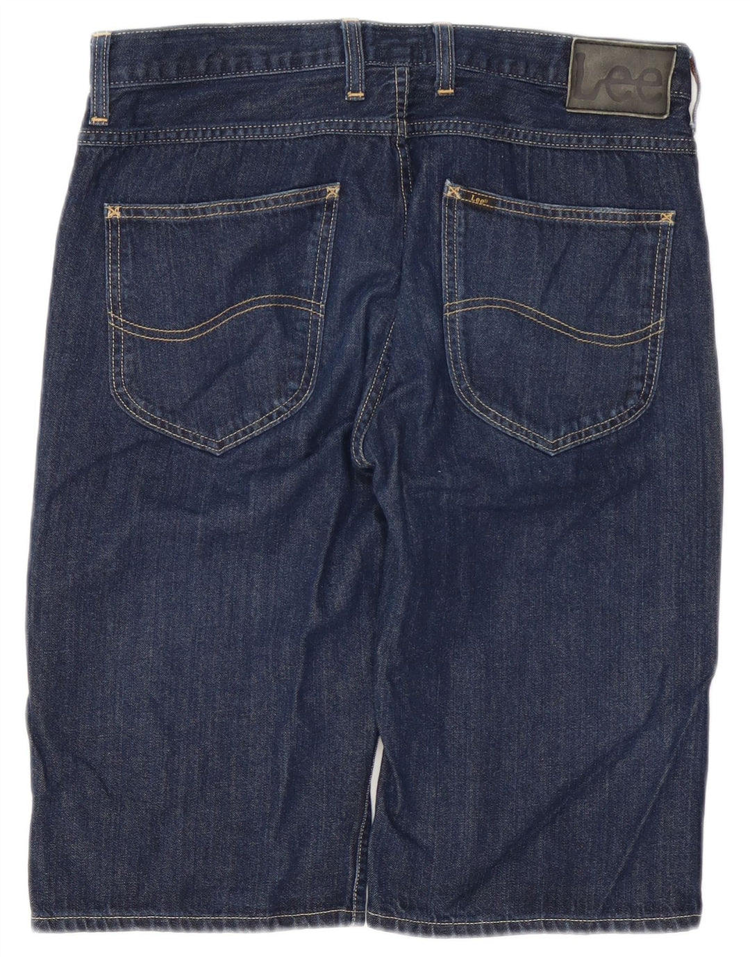 Lee Mens 5 Pocket Short Denim Shorts W32 Medium Navy Blue Cotton