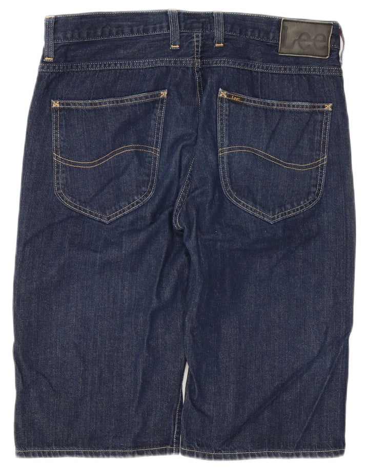 Lee Mens 5 Pocket Short Denim Shorts W32 Medium Navy Blue Cotton