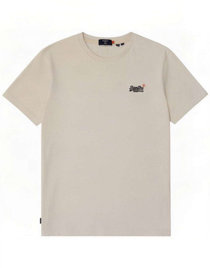 Superdry T-Shirt Homme Blanc Moyen Coton