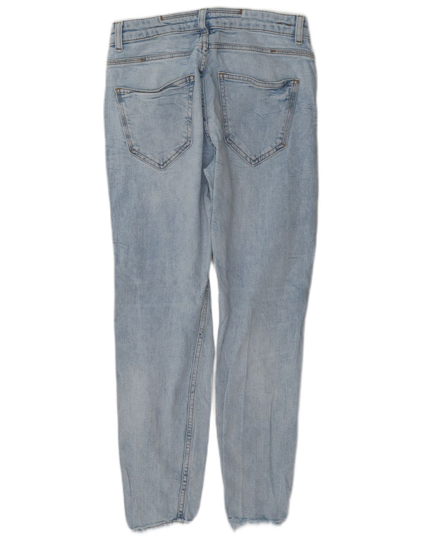 Zara Mens Distressed Slim Jeans EU 38 Small W30 L27 Blue