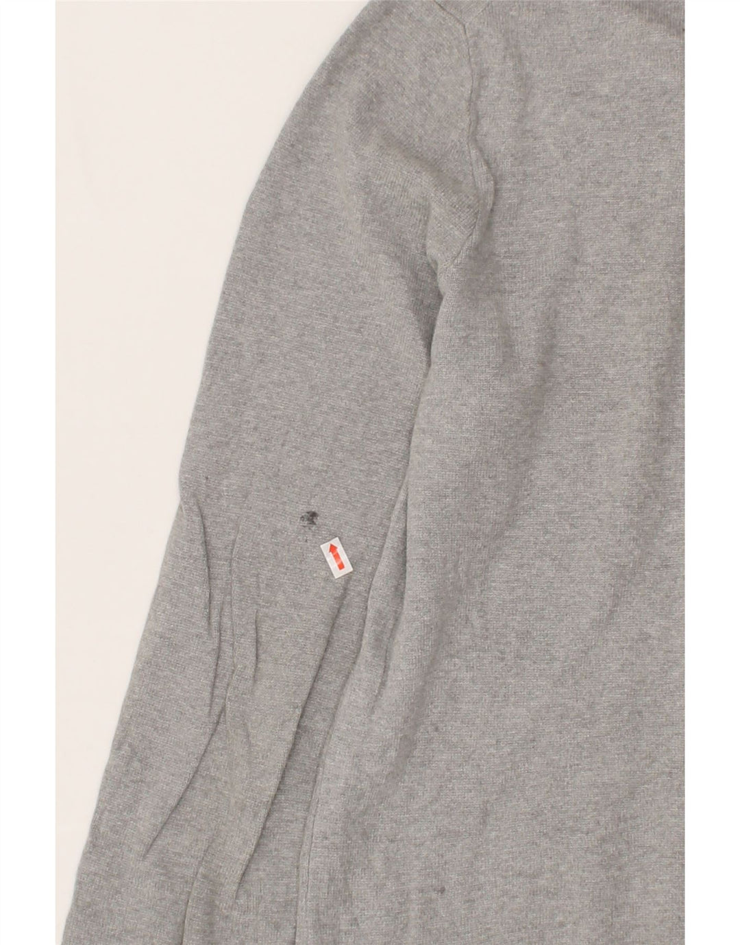 NAUTICA Mens Zip Neck Jumper Sweater Medium Grey Cotton Vintage Nautica and Second-Hand Nautica from Messina Hembry 