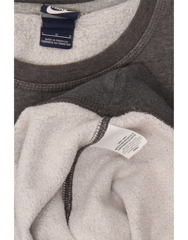 Nike Sweatshirt til mænd, stor grå bomuld