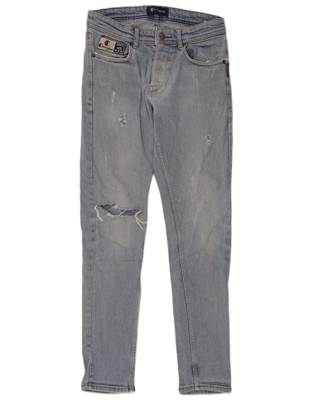 Champion Mens Distressed Skinny Jeans W30 L30 Blue