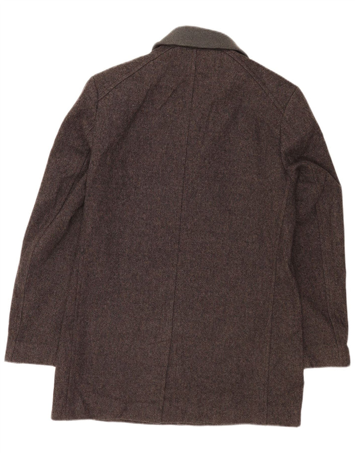 Cappotto da uomo Ted Baker taglia 4 grande in lana grigia