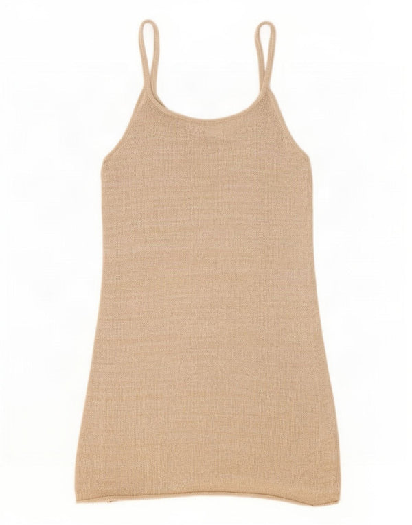 Zara Γυναικείο Slip Dress UK 10 Small Beige Nylon