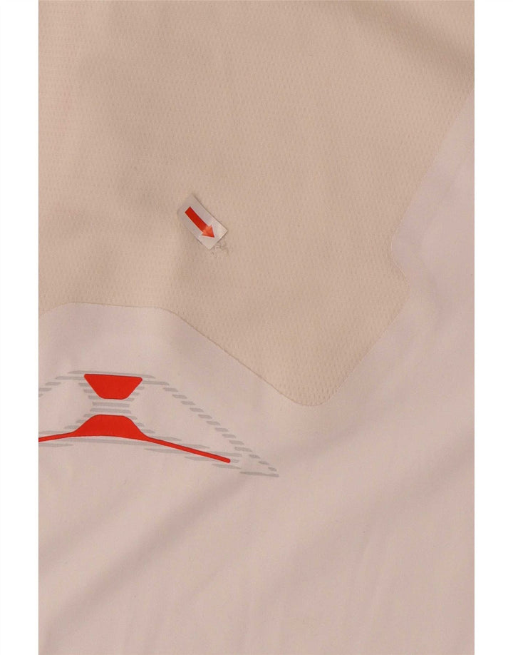 Adidas Mens Climacool Polo Shirt Medium White Colourblock Polyester