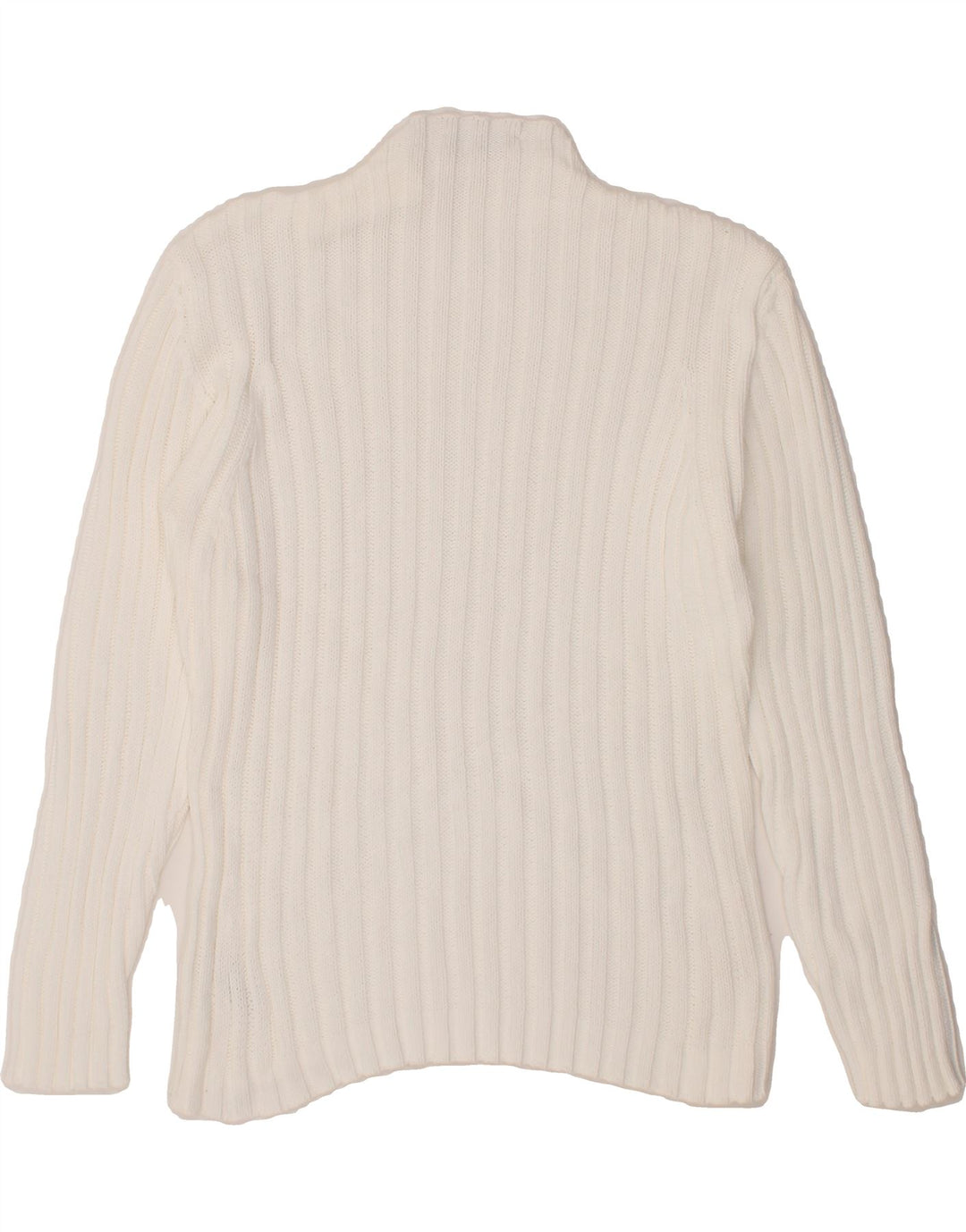 ST. BERNARD Womens Turtle Neck Jumper Sweater US 14/16 XL White Vintage St. Bernard and Second-Hand St. Bernard from Messina Hembry 
