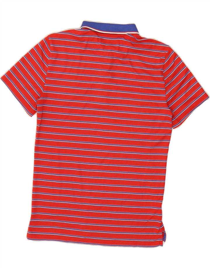 PENGUIN Mens Polo Shirt Small Red Striped Vintage Penguin and Second-Hand Penguin from Messina Hembry 