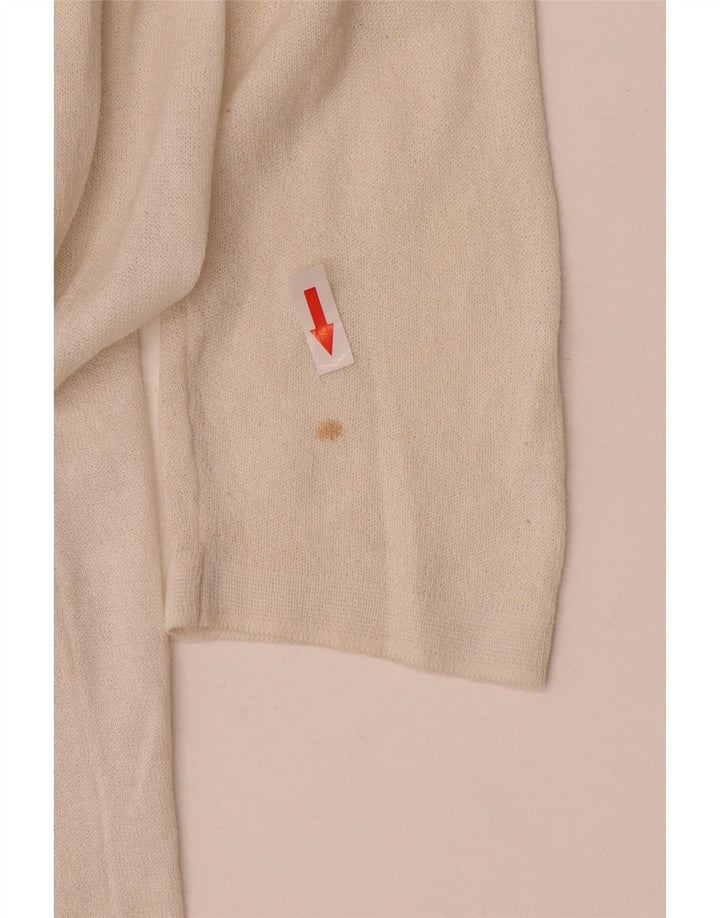 Marks & Spencer Pull cardigan long pour femme UK 14 Medium Off White