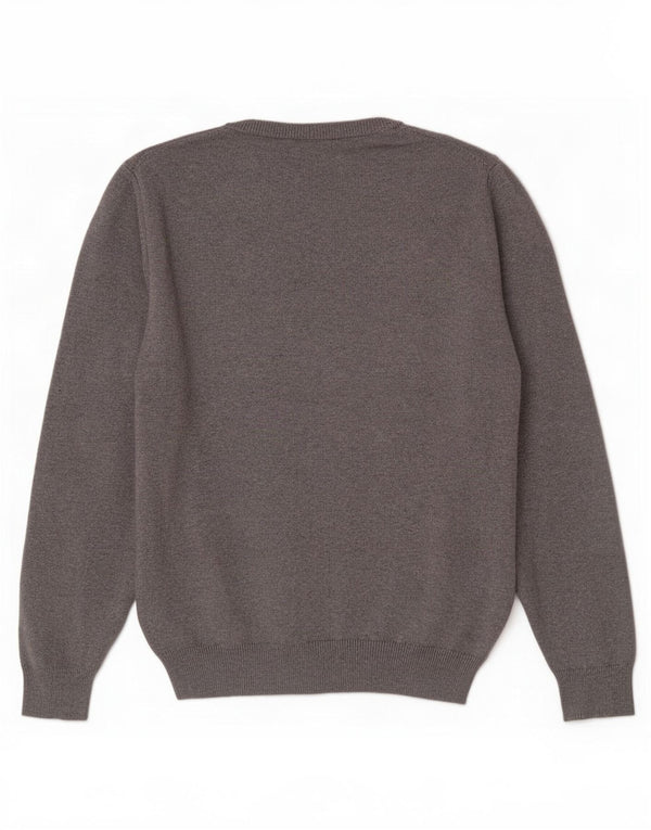 Besætningstøj Herre V-hals sweater Stor grå bomuld