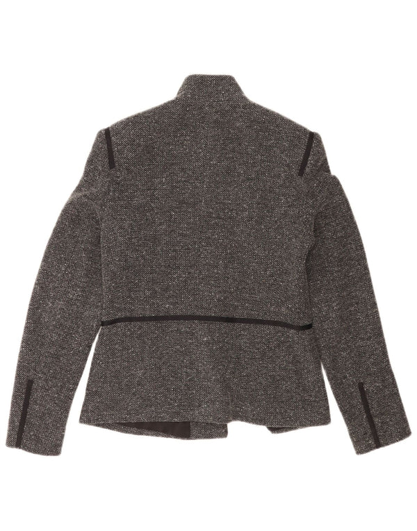 Rene Lezard Womens 4 Button Blazer Jacket EU 38 Medium Grey Flecked
