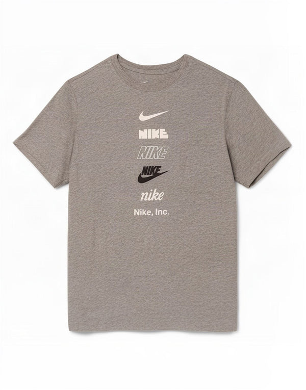 Nike Mens Graphic T-Shirt Top Small Grey Flecked